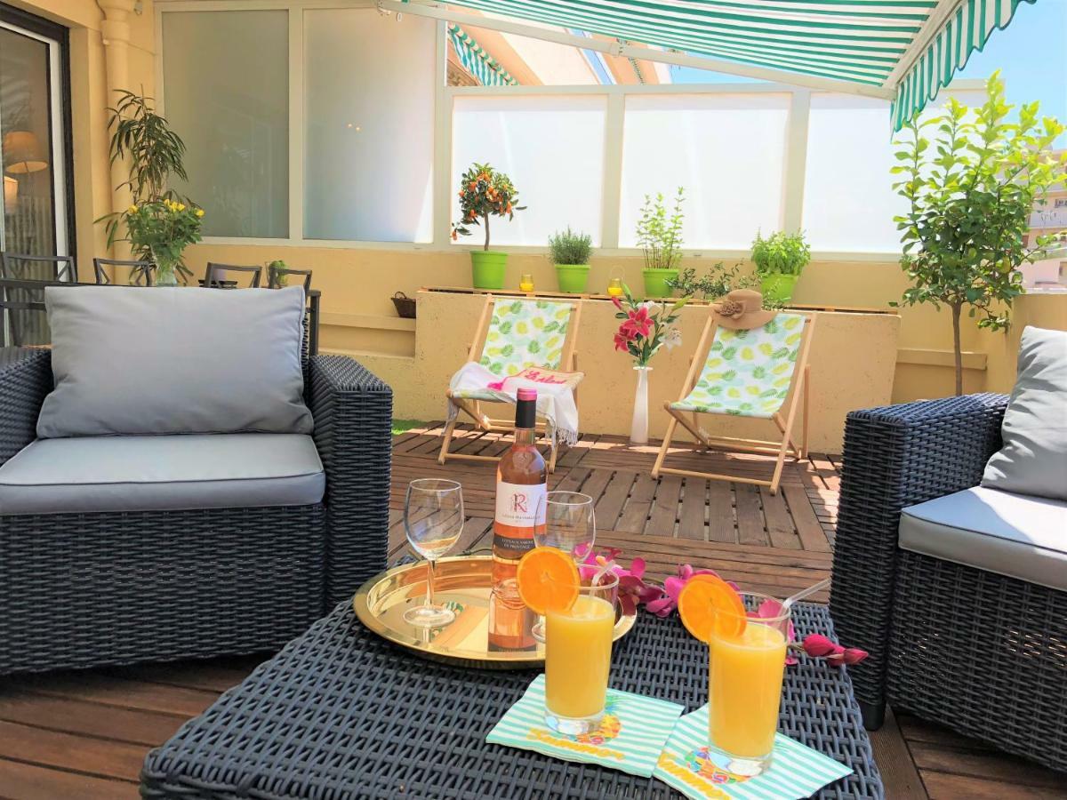 Magnifique 2 Pièces Cannes Centre Terrasse Extérieur photo