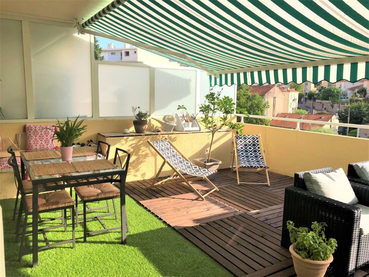 Magnifique 2 Pièces Cannes Centre Terrasse Extérieur photo