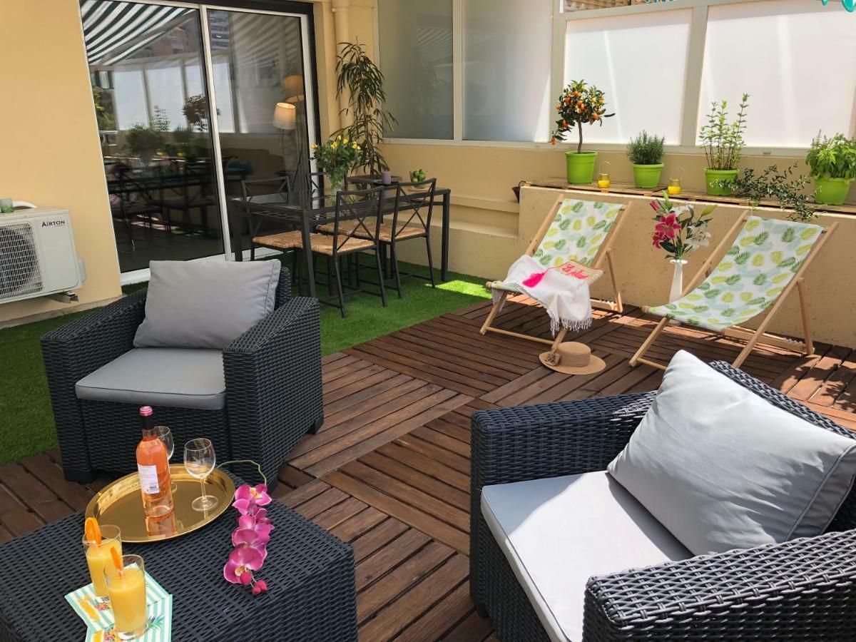 Magnifique 2 Pièces Cannes Centre Terrasse Extérieur photo